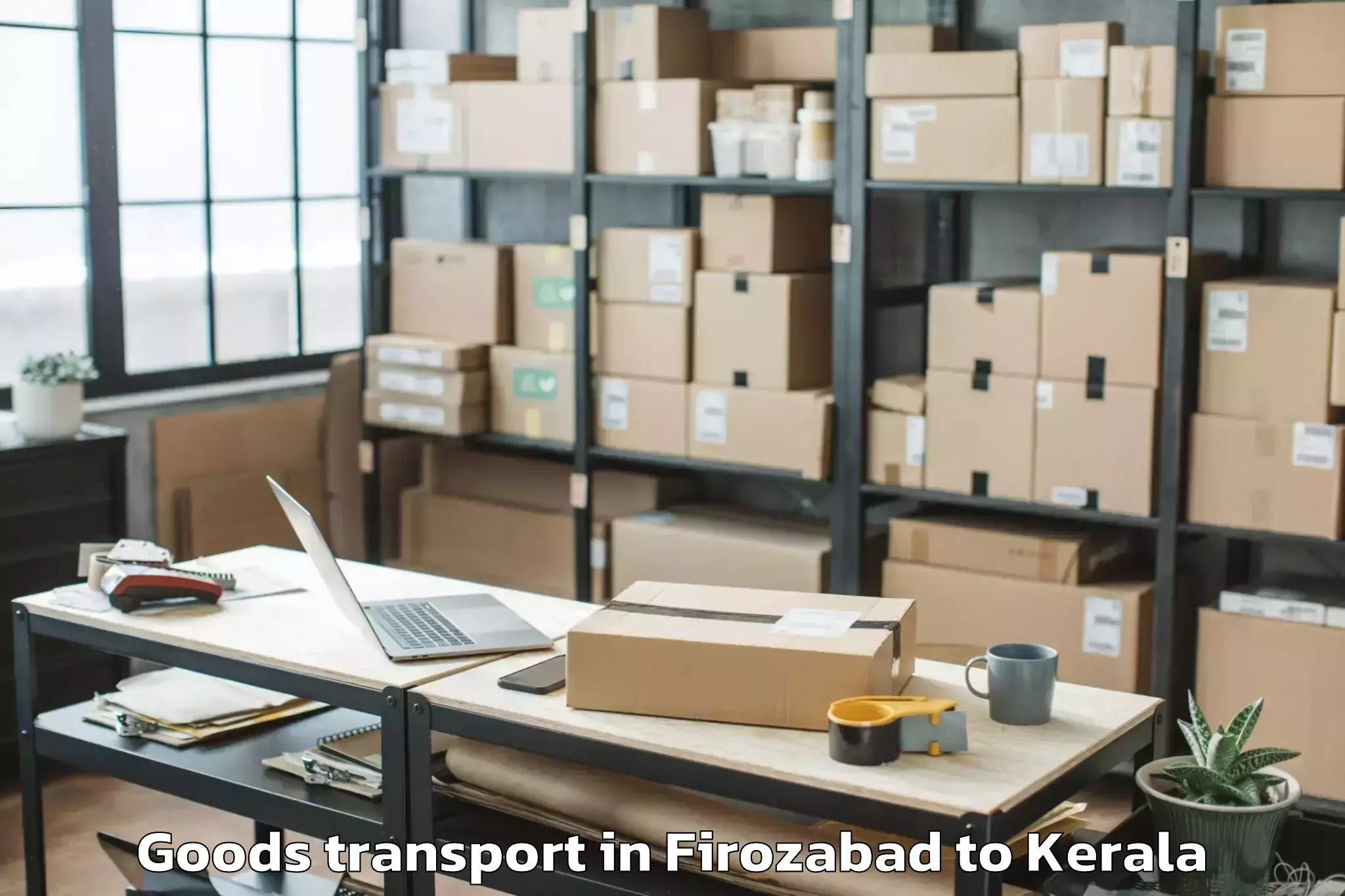 Leading Firozabad to Pappinissheri Goods Transport Provider